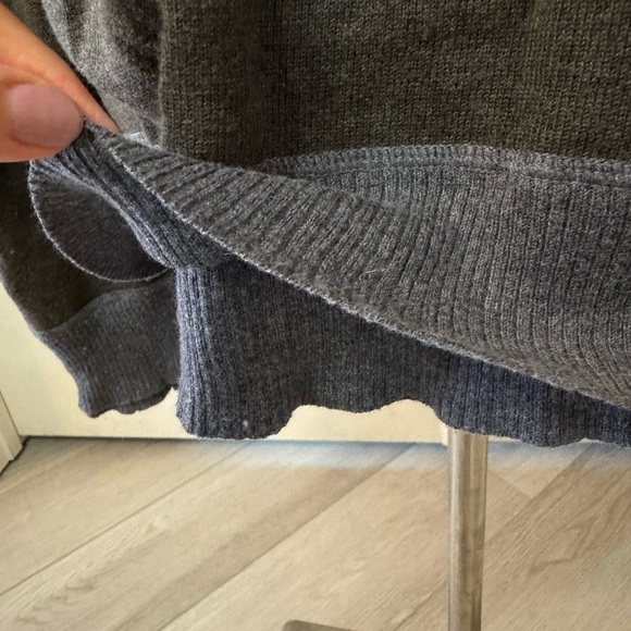 Kenneth Cole New York Sweater M Men’s Full Zip Wool Blend Mick Neck Olive Gray - Picture 8 of 11